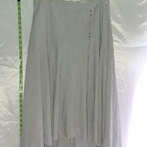 Calvin Klein Black and White A-Line Skirt